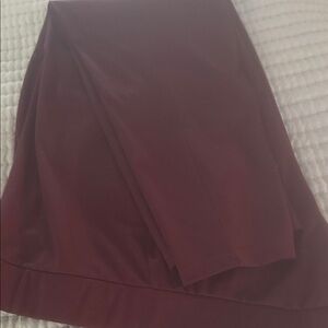 Women's Burgundy A-Line Skirt
